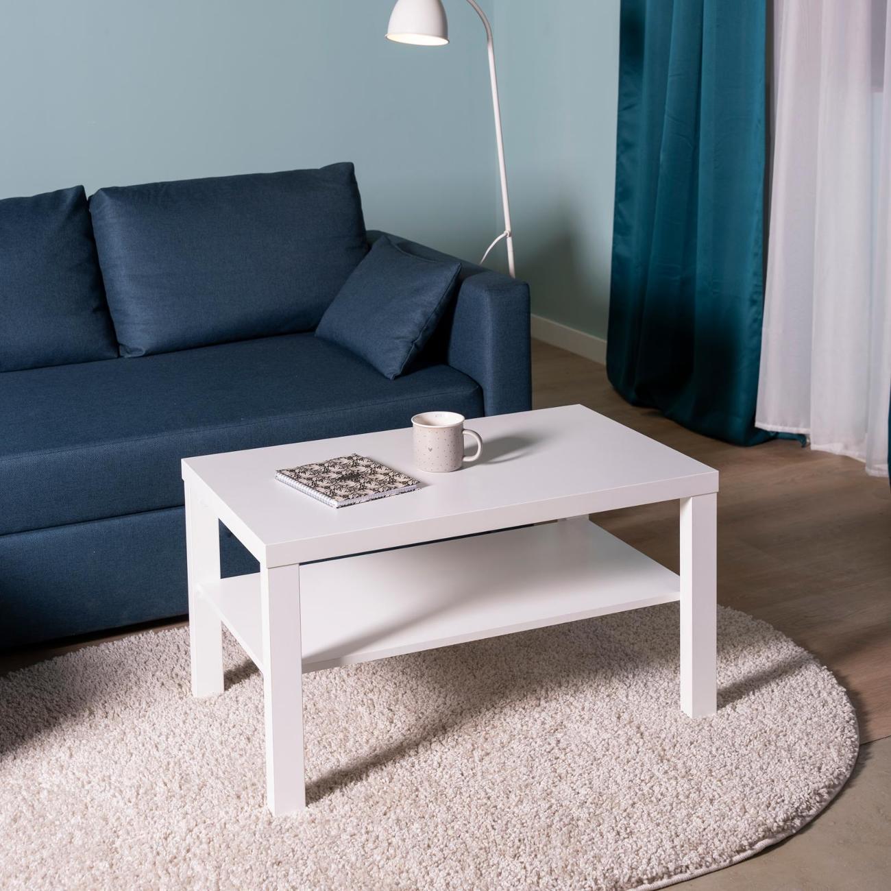 Столик журнальный Гуд Лакк Энкель 82 82x50x45 белый