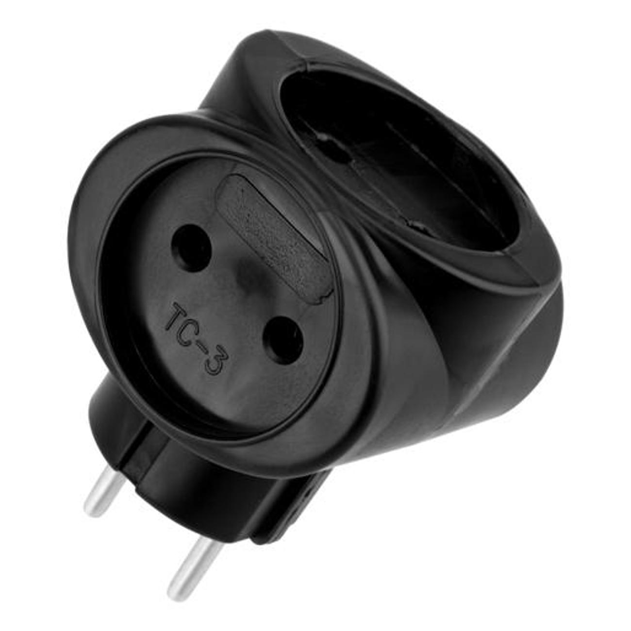 Тройник Rexant 11-1064-1 черный