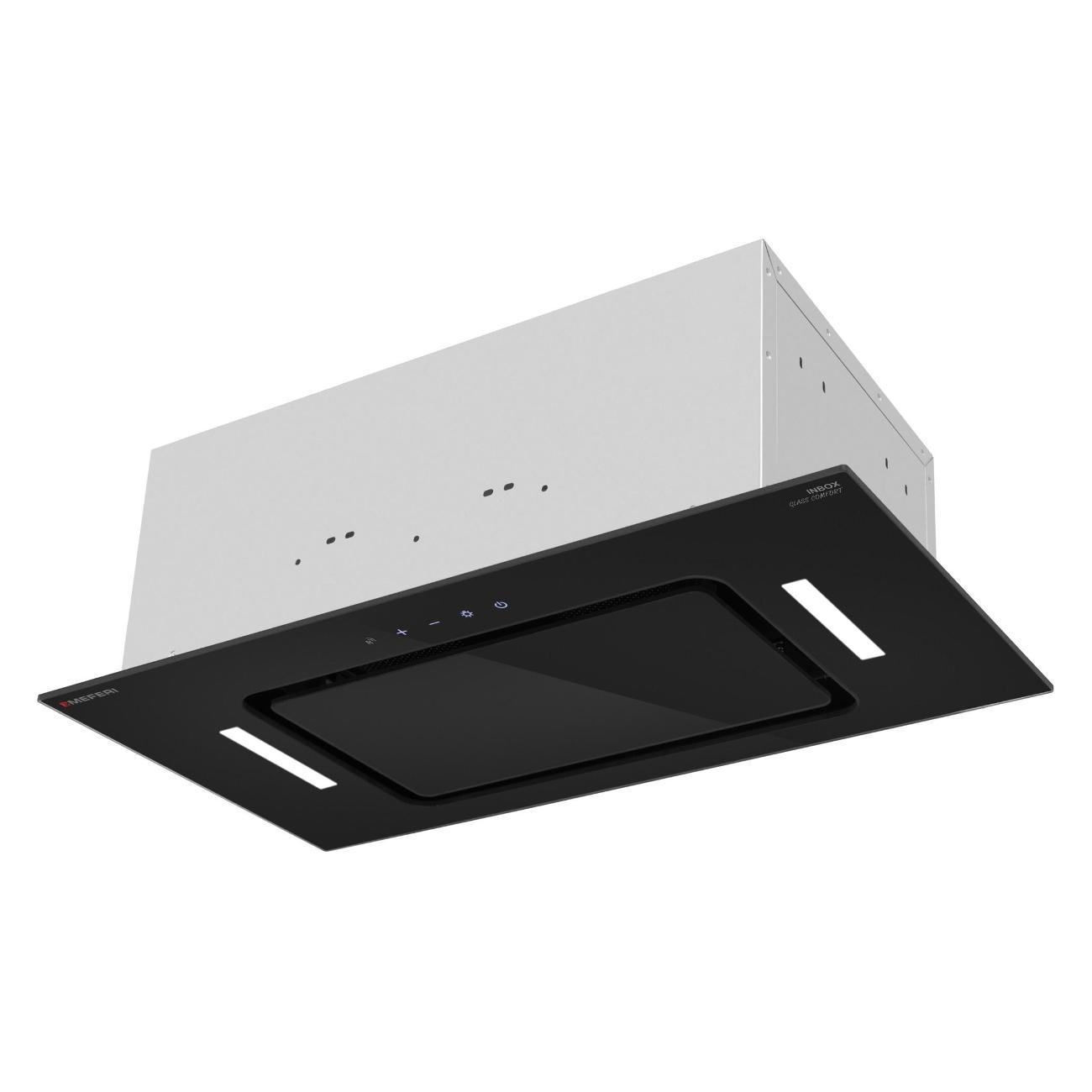 Вытяжка кухонная MEFERI INBOX60BK GLASS COMFORT 60см встраиваемая фото