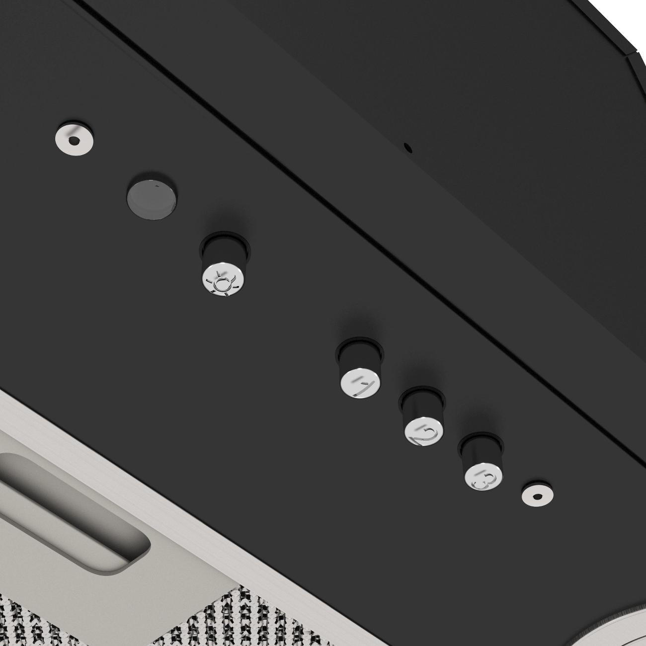 Вытяжка полностью встраиваемая Elikor BOX 42П-450 черная