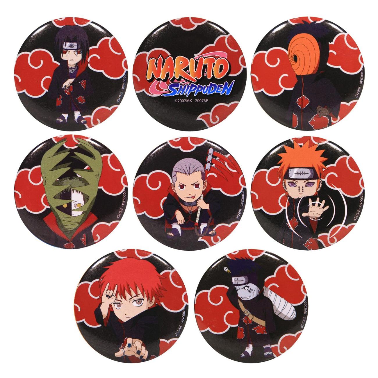 Значок Artplays Наруто V1 8 шт