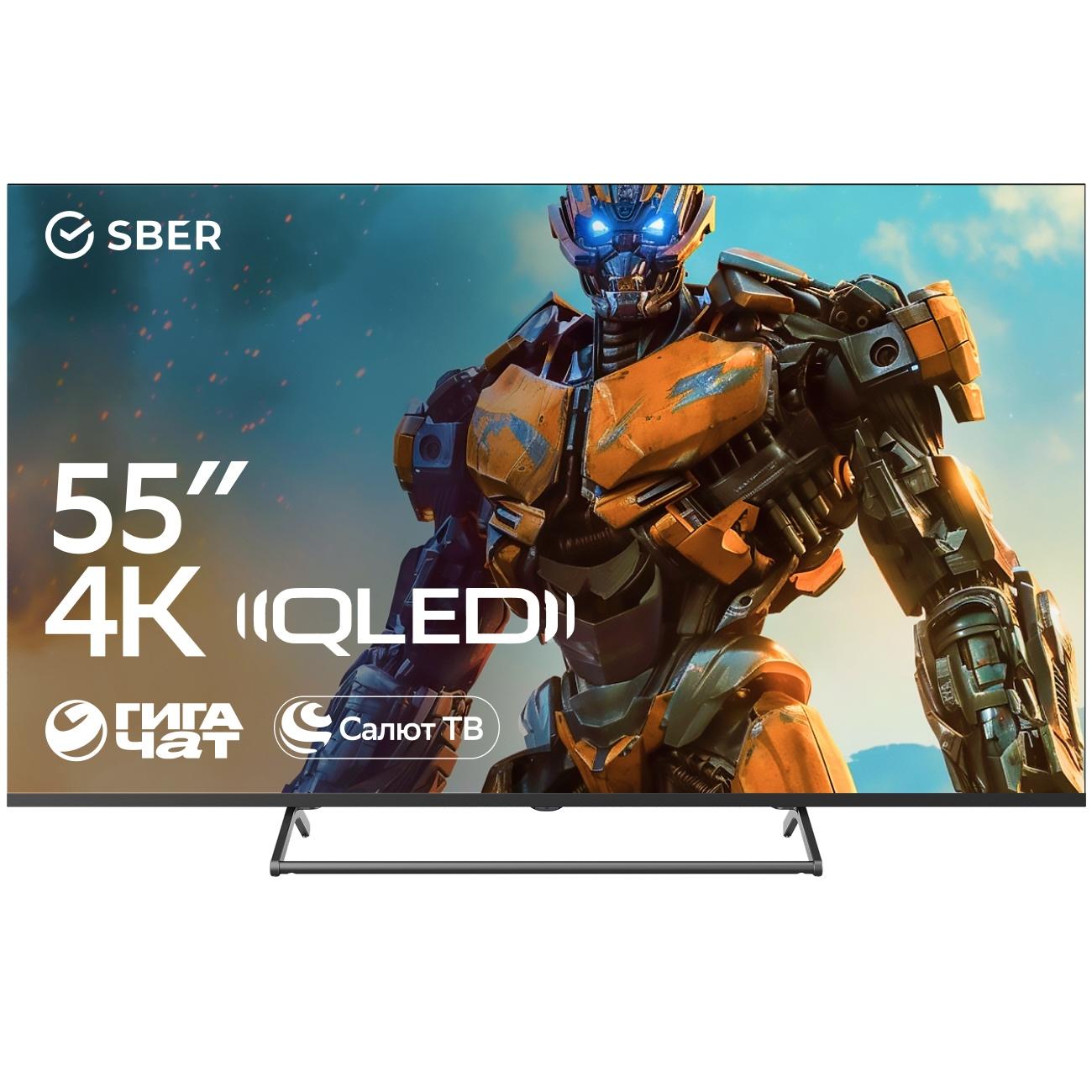 Умный телевизор Sber SDX-55UQ5231 с GigaChat на ОС Салют ТВ фото