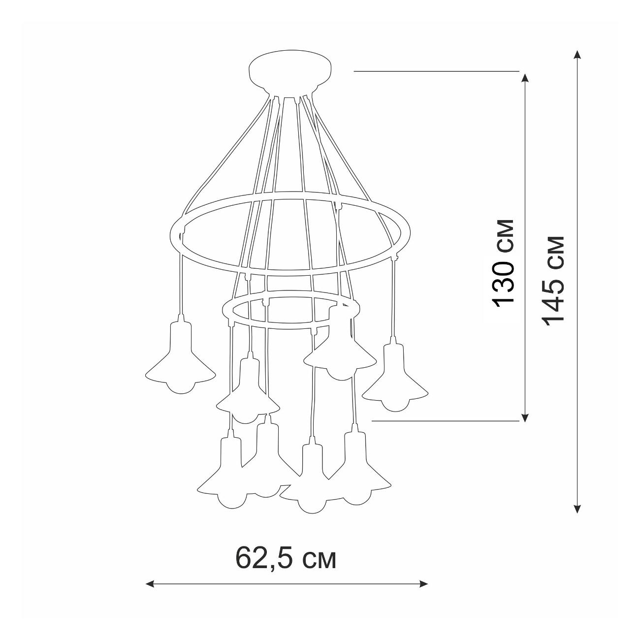Люстра Vitaluce V4947-1/8S