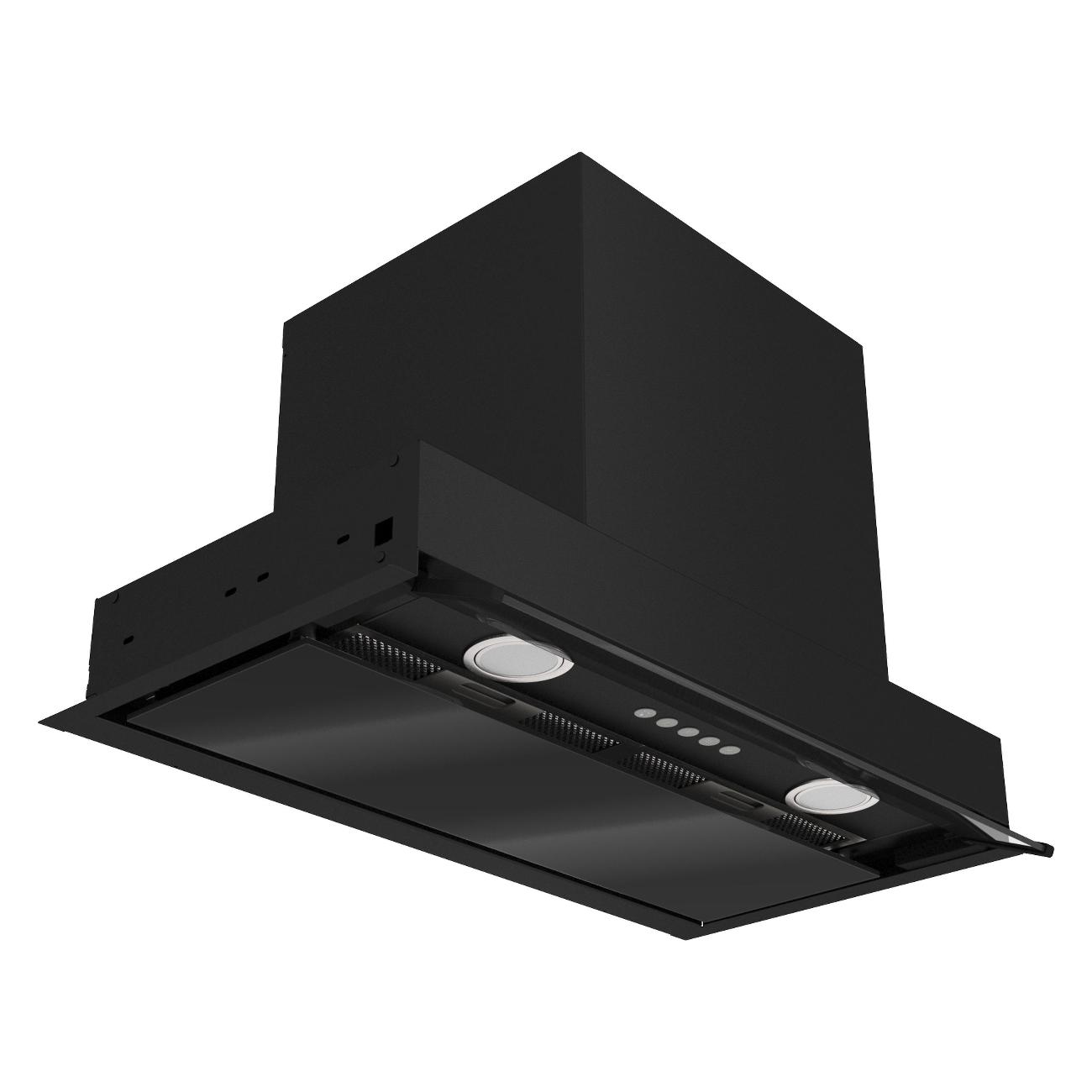 Вытяжка полностью встраиваемая Elikor Sense Glass 60П-1000 черная