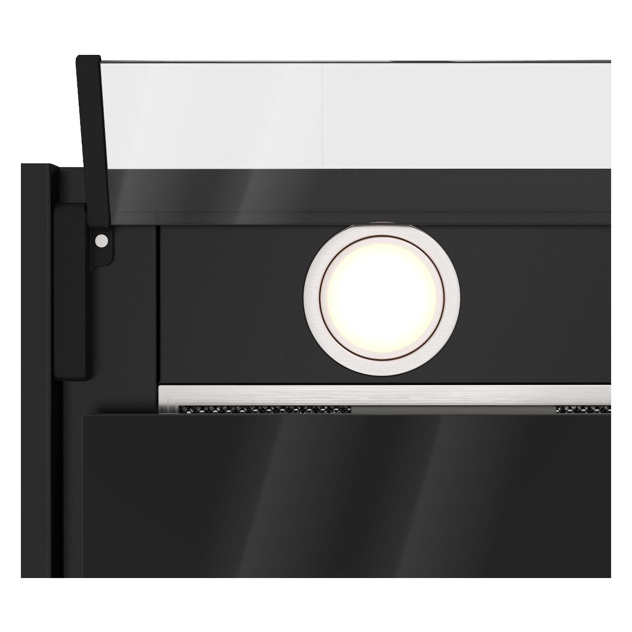 Вытяжка полностью встраиваемая Elikor Sense Glass 60П-1000 черная