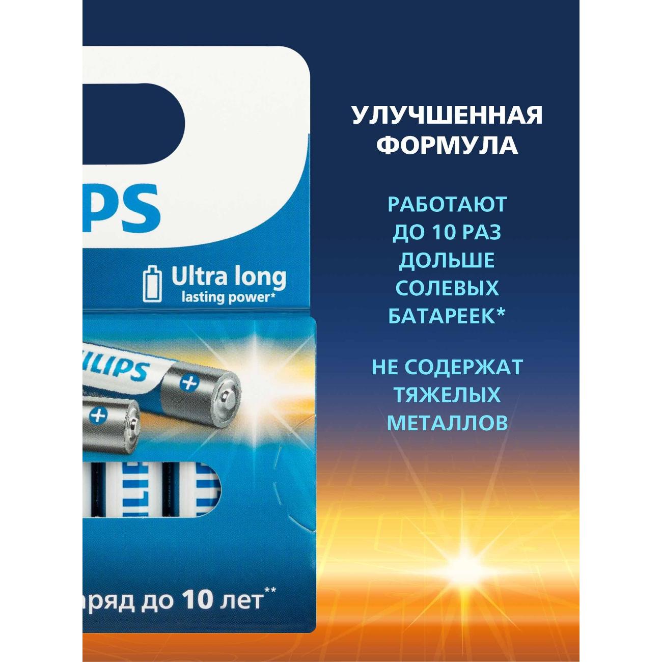Батарея Philips LR03E8W/51 8 шт