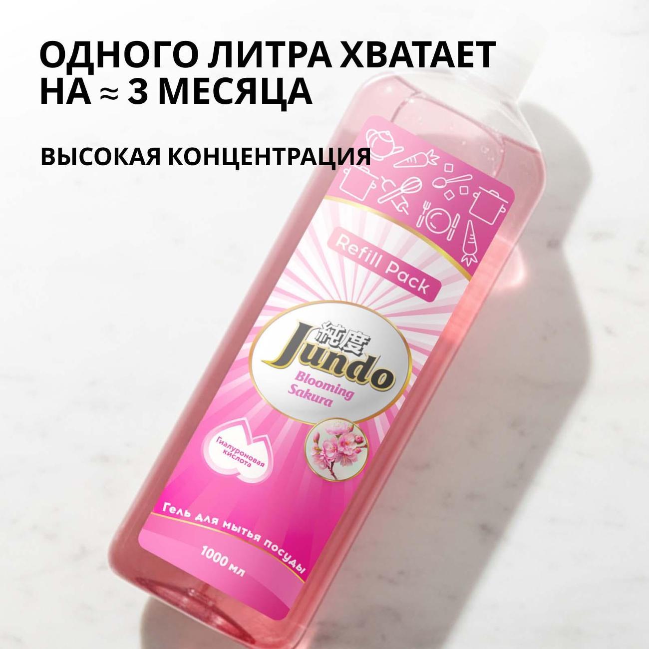 Гель для мытья посуды Jundo Premium Sakura 1 л