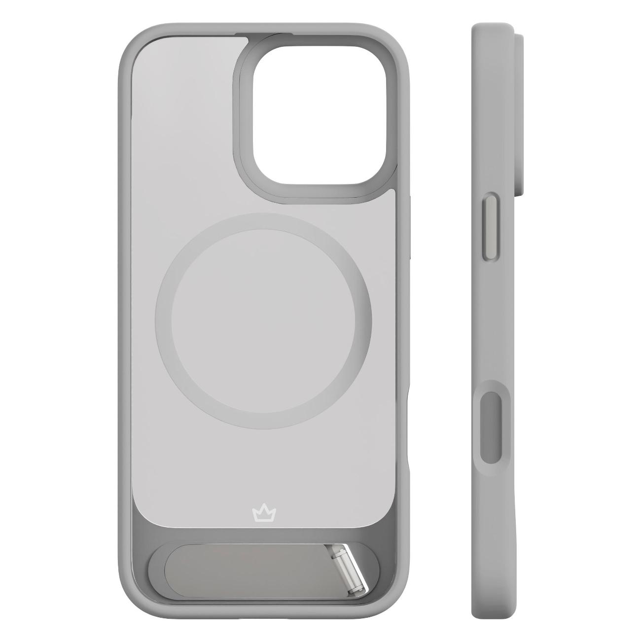 Чехол vlp Stand Case Magsafe для iPhone 16 Pro серый