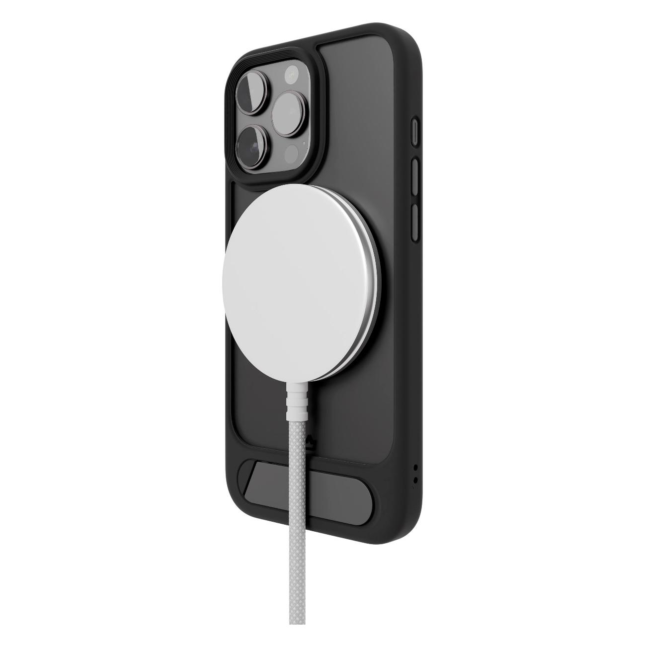 Чехол vlp Stand Case Magsafe для iPhone 16 Pro Max черный