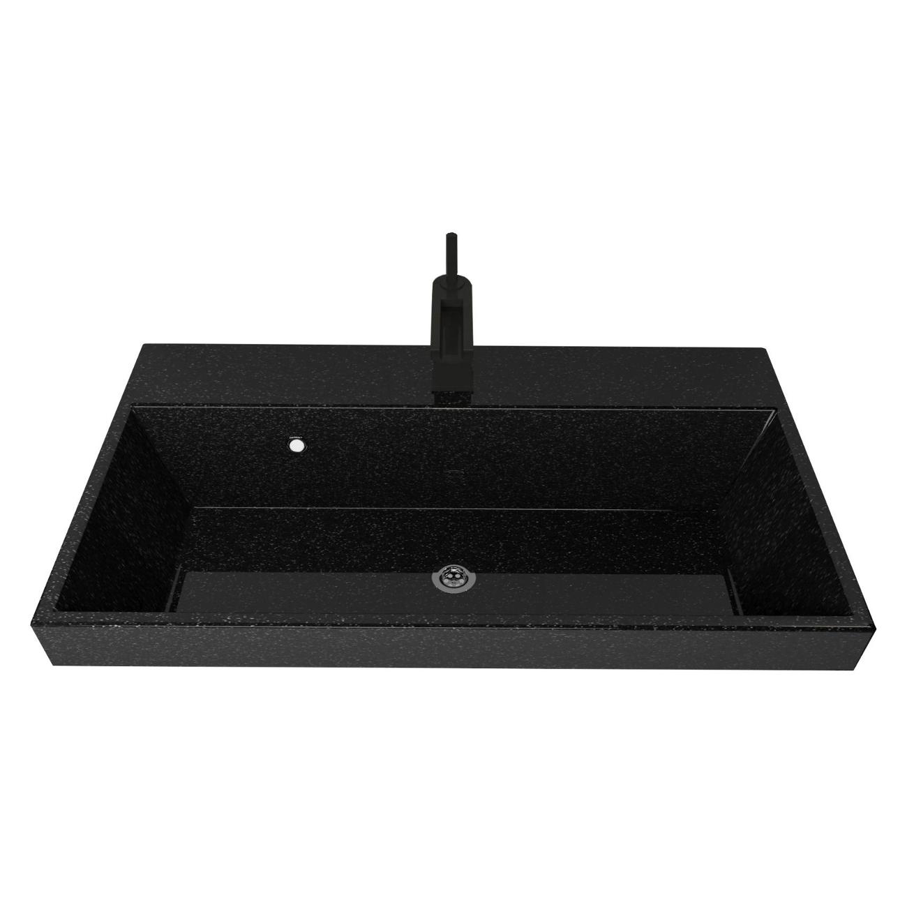 Раковина (умывальник) Stella Polar Стандарт 60 черный металлик