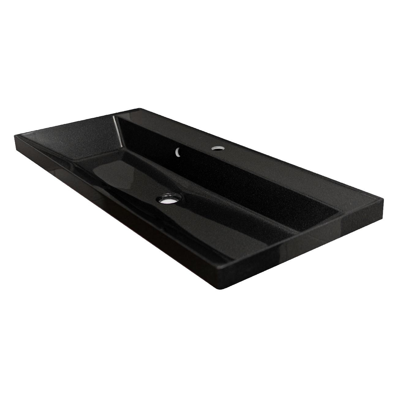 Раковина (умывальник) Stella Polar Стандарт 80 черный металлик