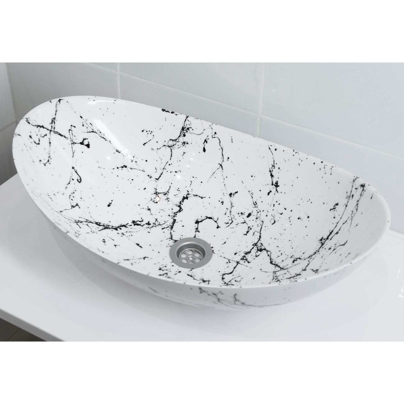 Раковина (умывальник) Stella Polar Орион, белый мрамор