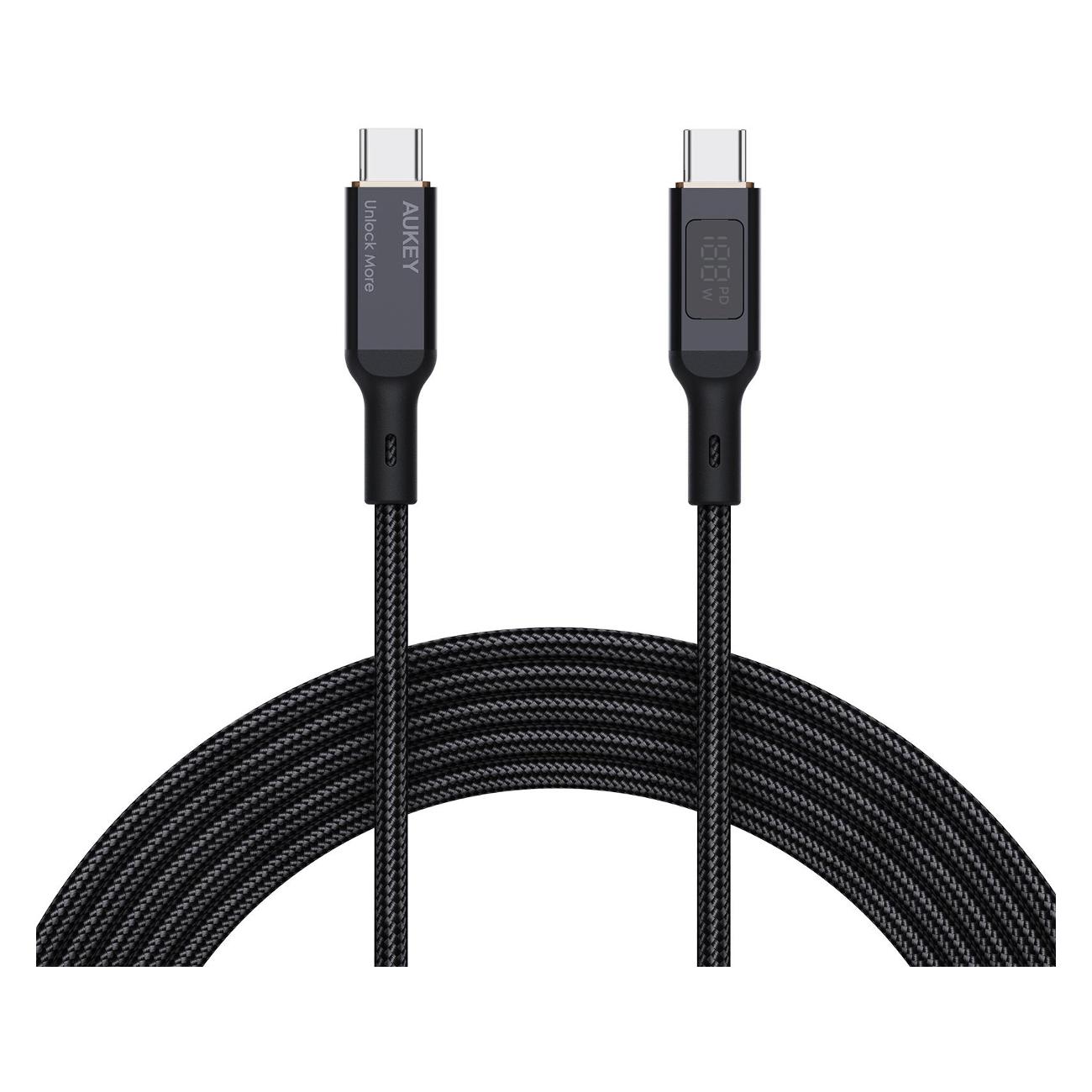 Кабель USB Type-C Aukey Nylon Braided 1м (CB-MCC101)