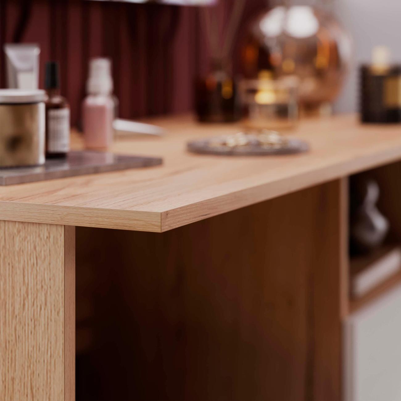 Стол компьютерный Трия Ремикс золотой/белый