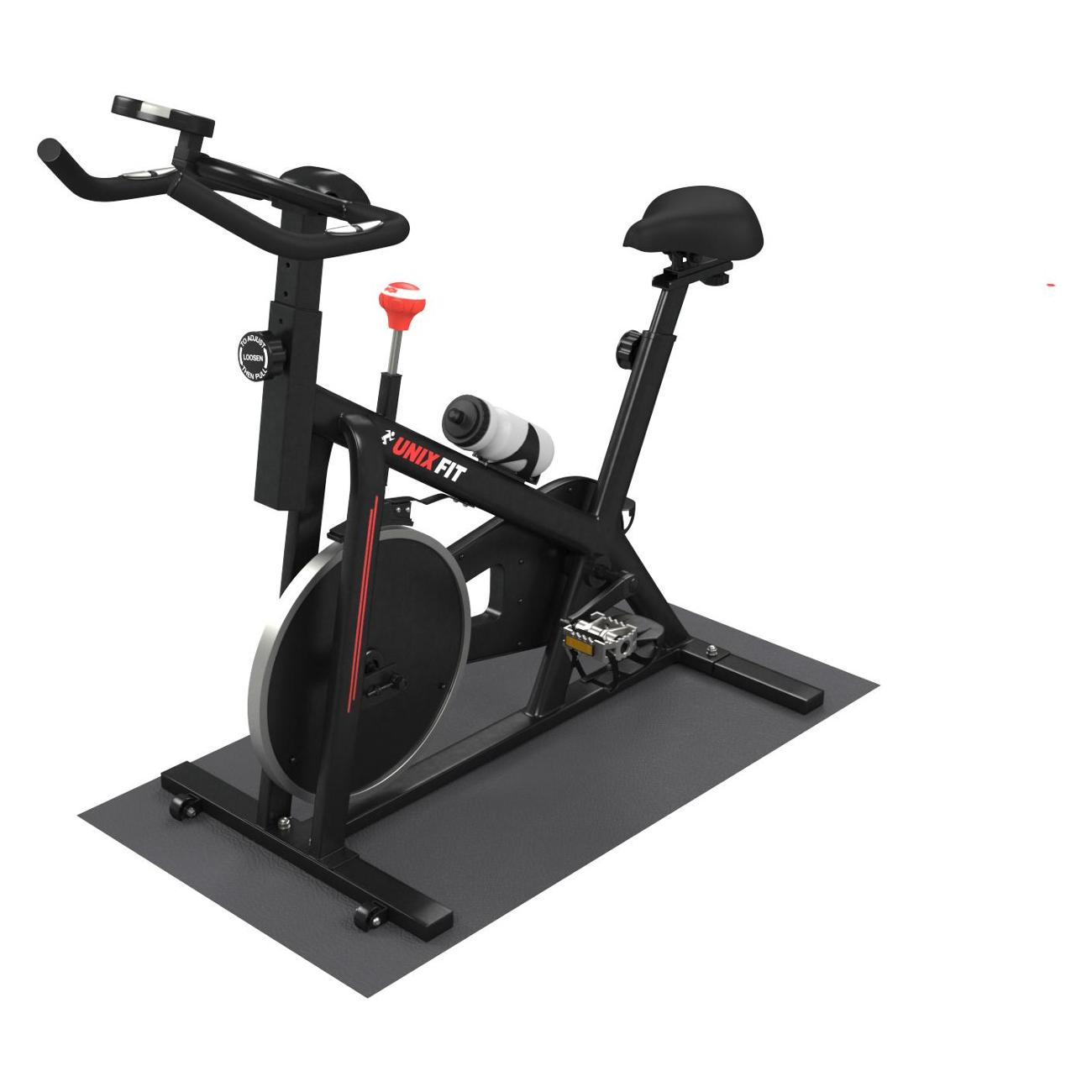 Велотренажер спин-байк для дома UnixFit SB-380, маховик 8 кг, до 100 кг, сайкл, кардио тренажер