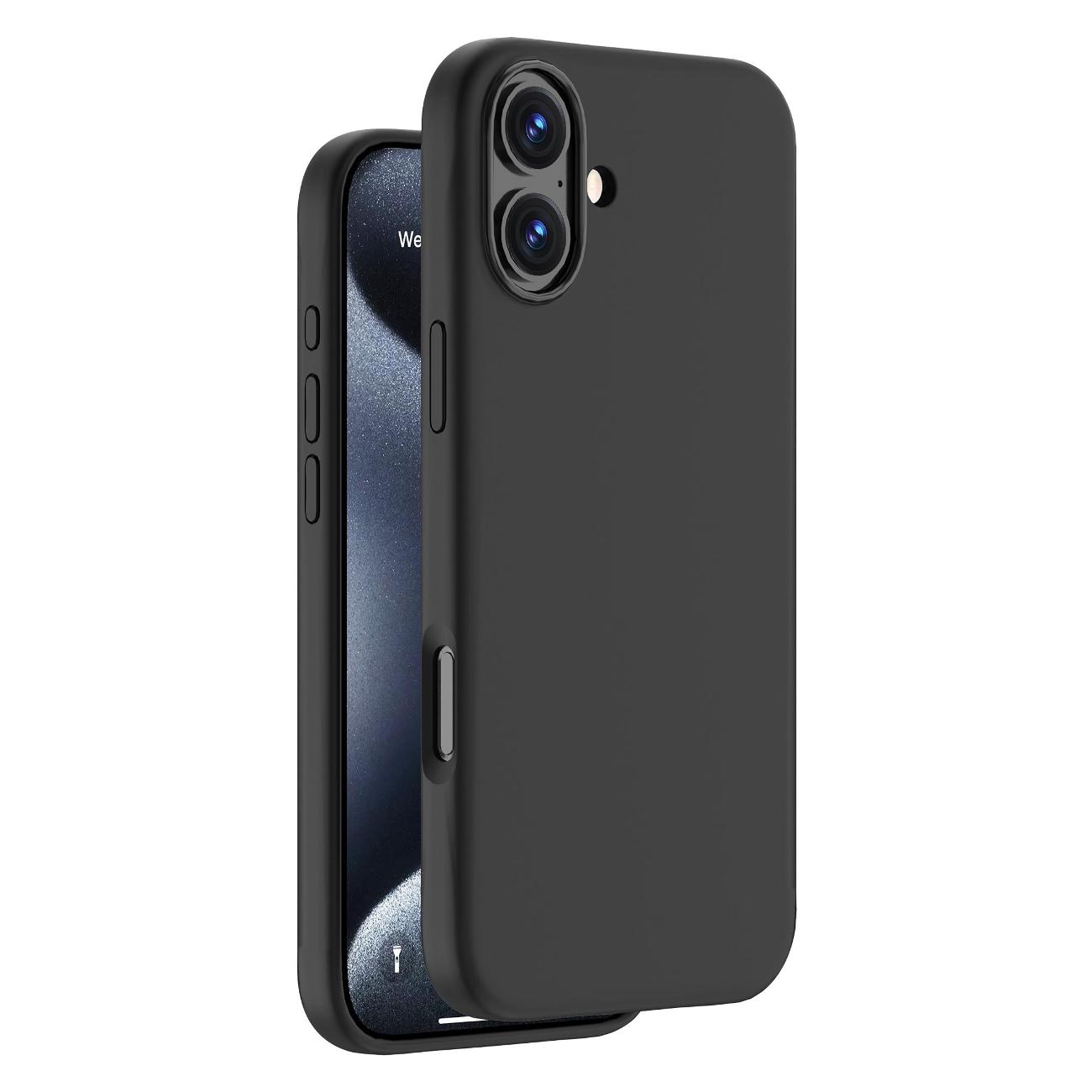 Чехол Deppa Liquid Silicone Magsafe для iPhone 16 Plus черный