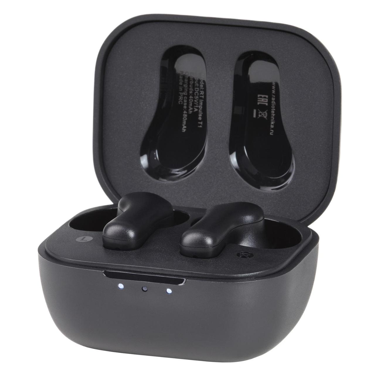 Наушники True Wireless Radiotehnika Impulse T1 Black фото
