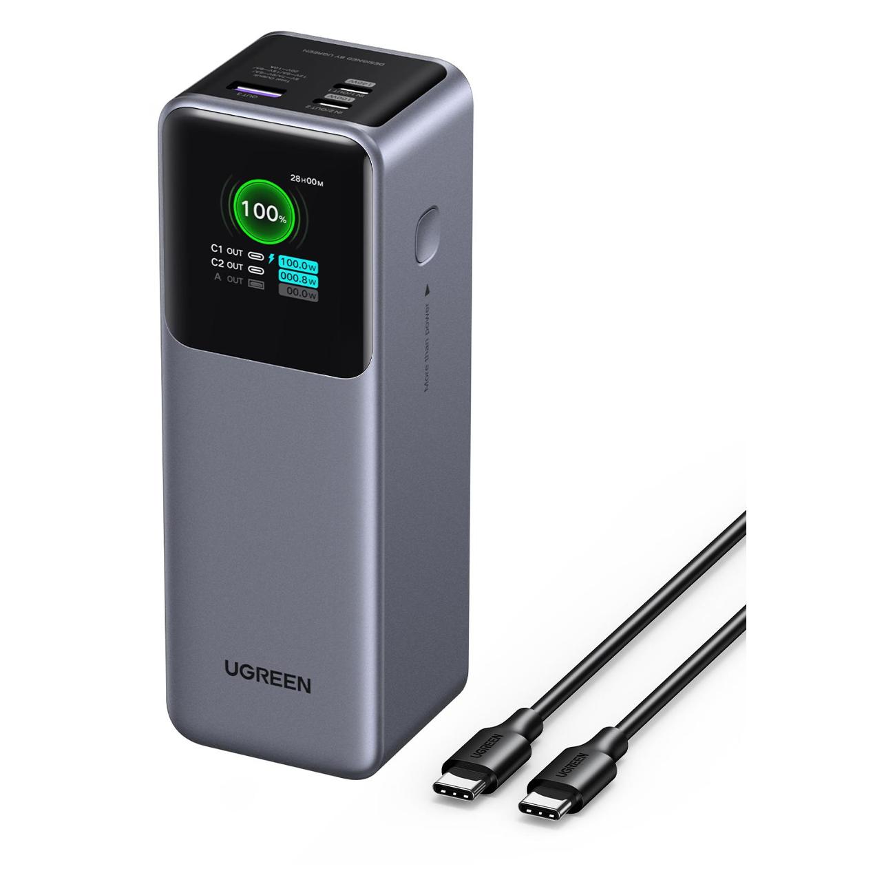 Внешний аккумулятор uGreen PB722 25000mAh серый