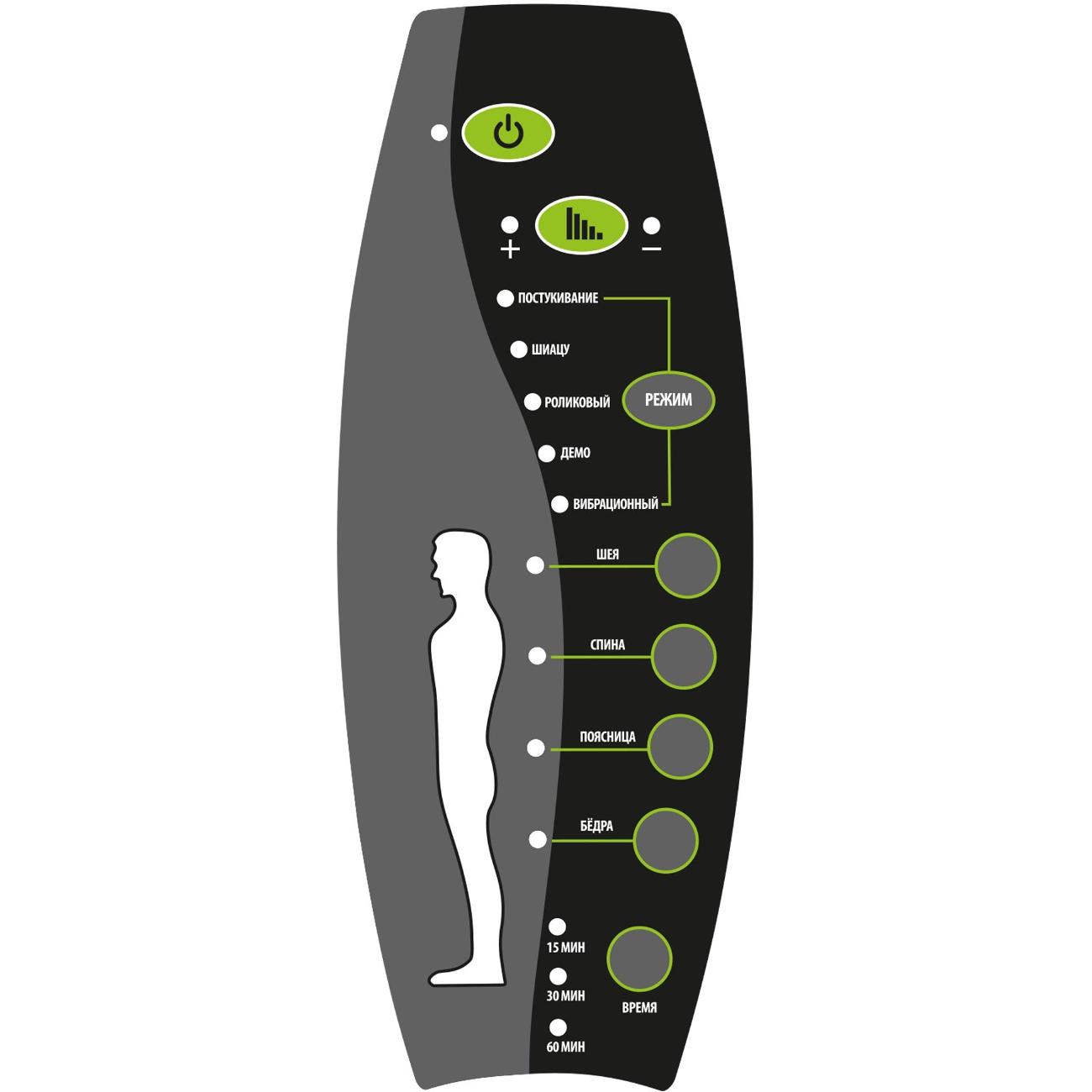 Кресло компьютерное с вибромассажем Cactus CS-CHR-OC02M-WT