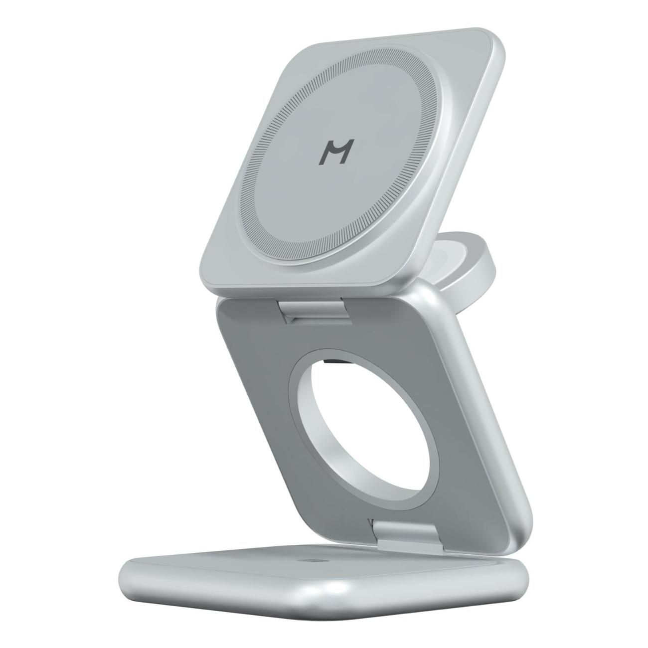 Беспроводное зарядное устройство Magssory WCH043 серебристое