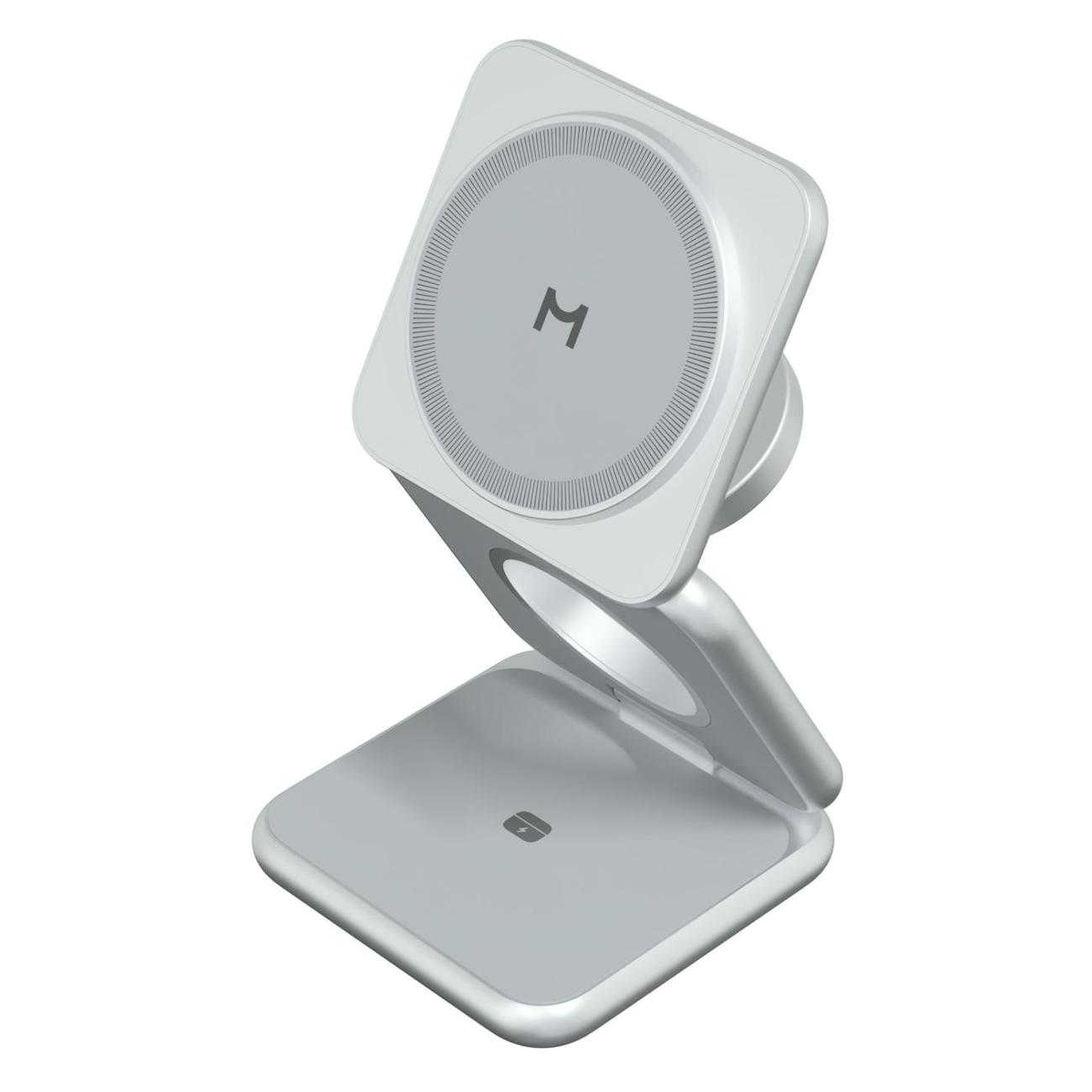 Беспроводное зарядное устройство Magssory WCH043 серебристое