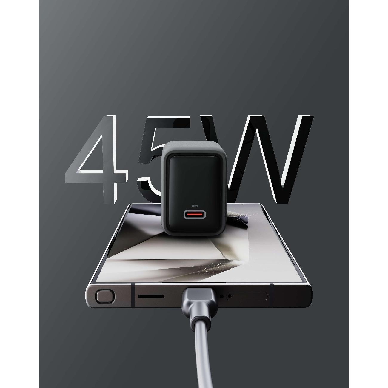 Сетевое зарядное устройство Aukey Comet 45W (PA-C2) Gray