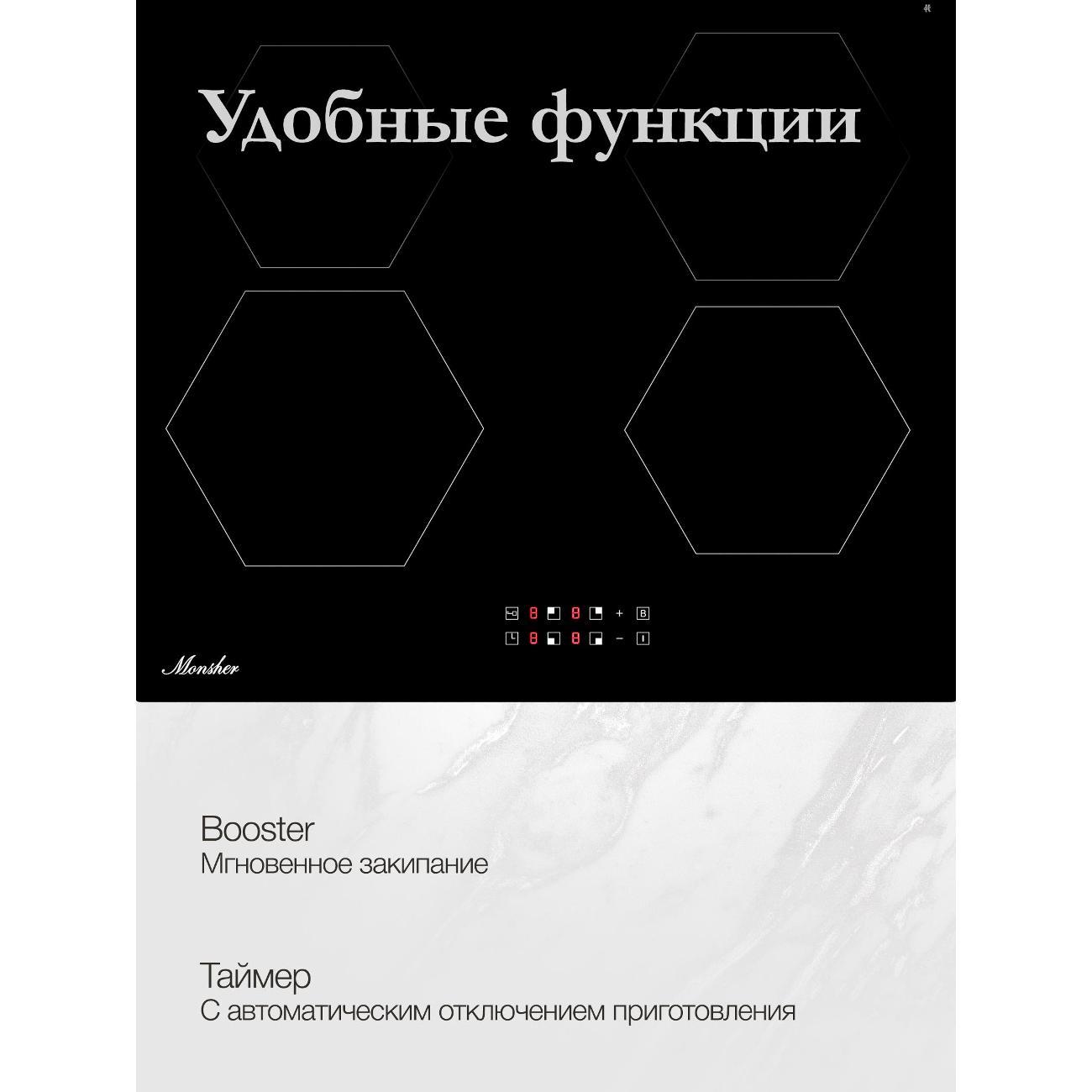 Встраиваемая индукционная панель независимая Monsher MHI 6101