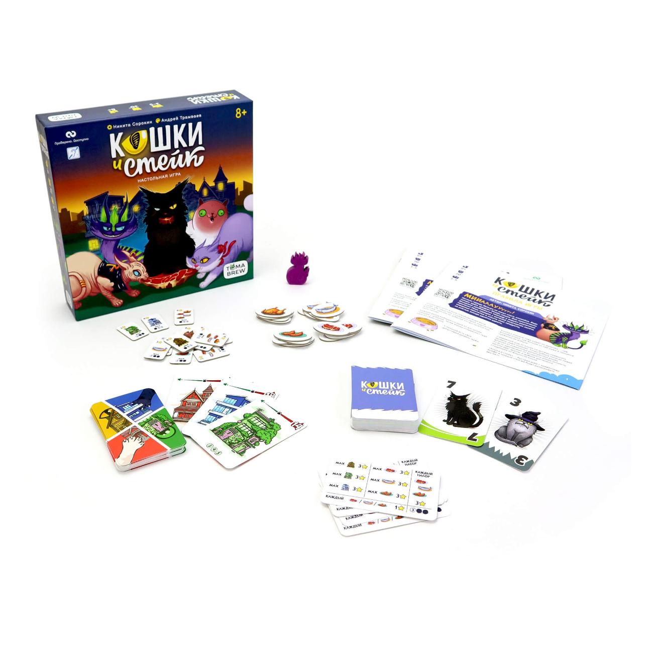 Настольная игра ND Play Кошки и стейк