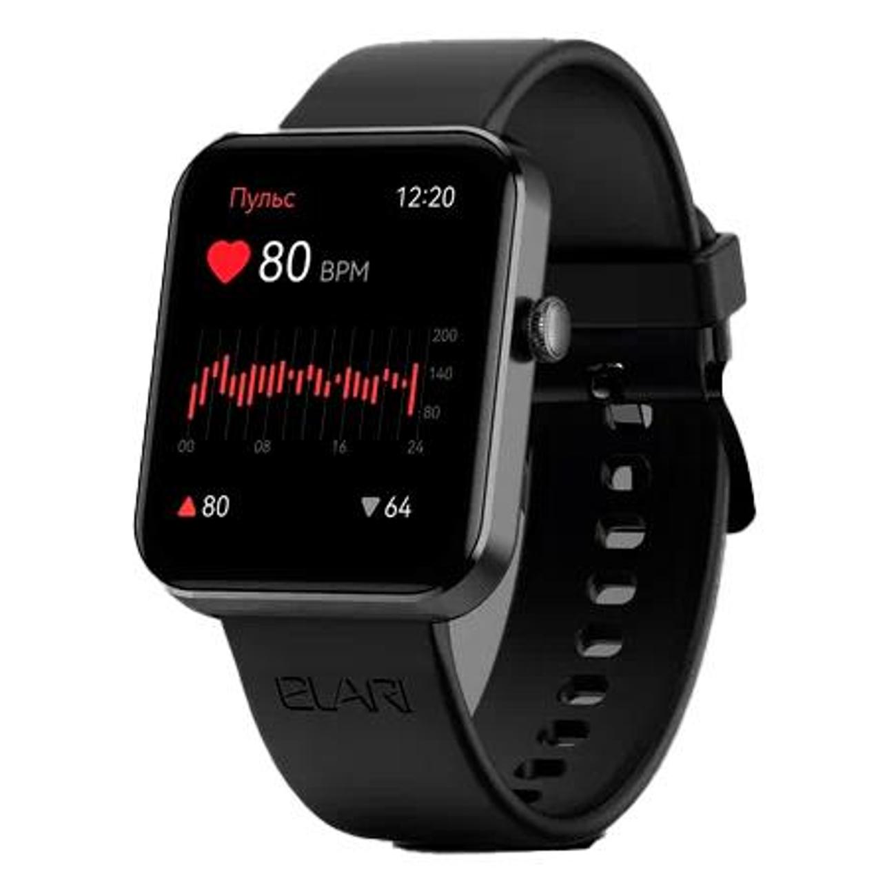 Смарт-часы Elari Watch Lite черные (KP-N1-BLACK) фото