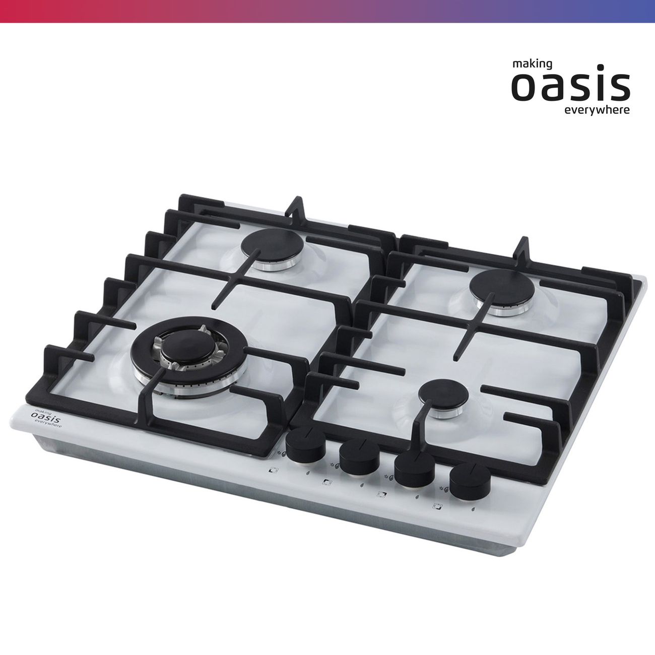 Встраиваемая газовая панель независимая Oasis P-MSE