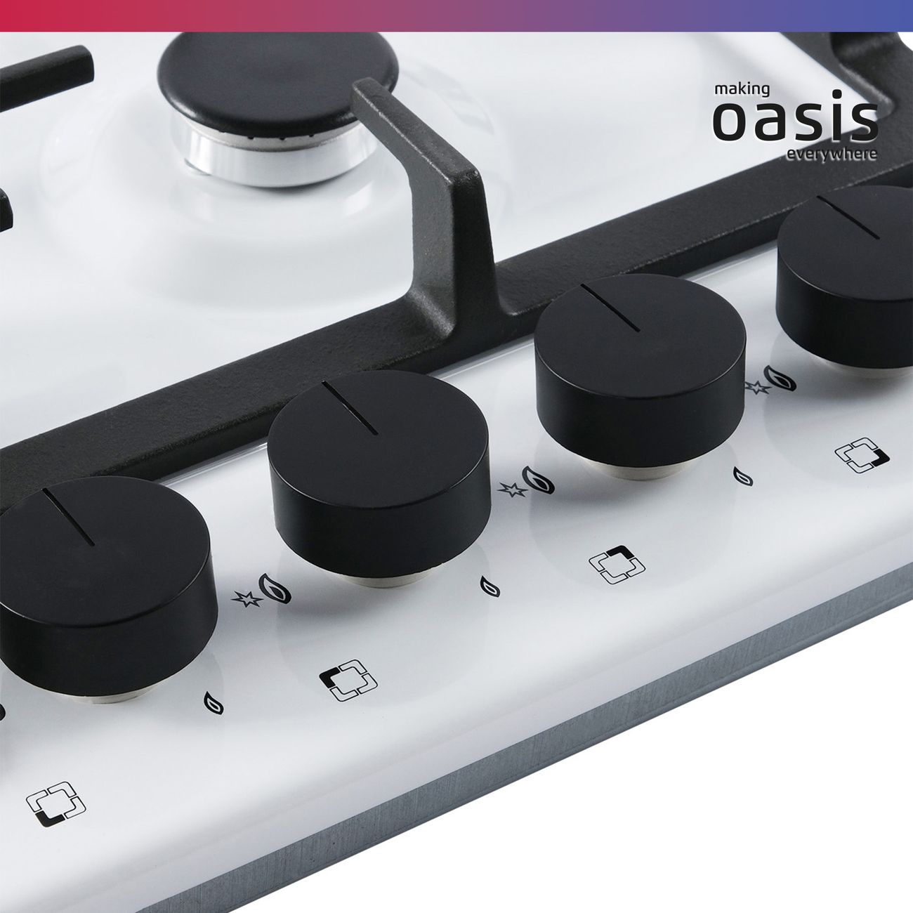 Встраиваемая газовая панель независимая Oasis P-MSE