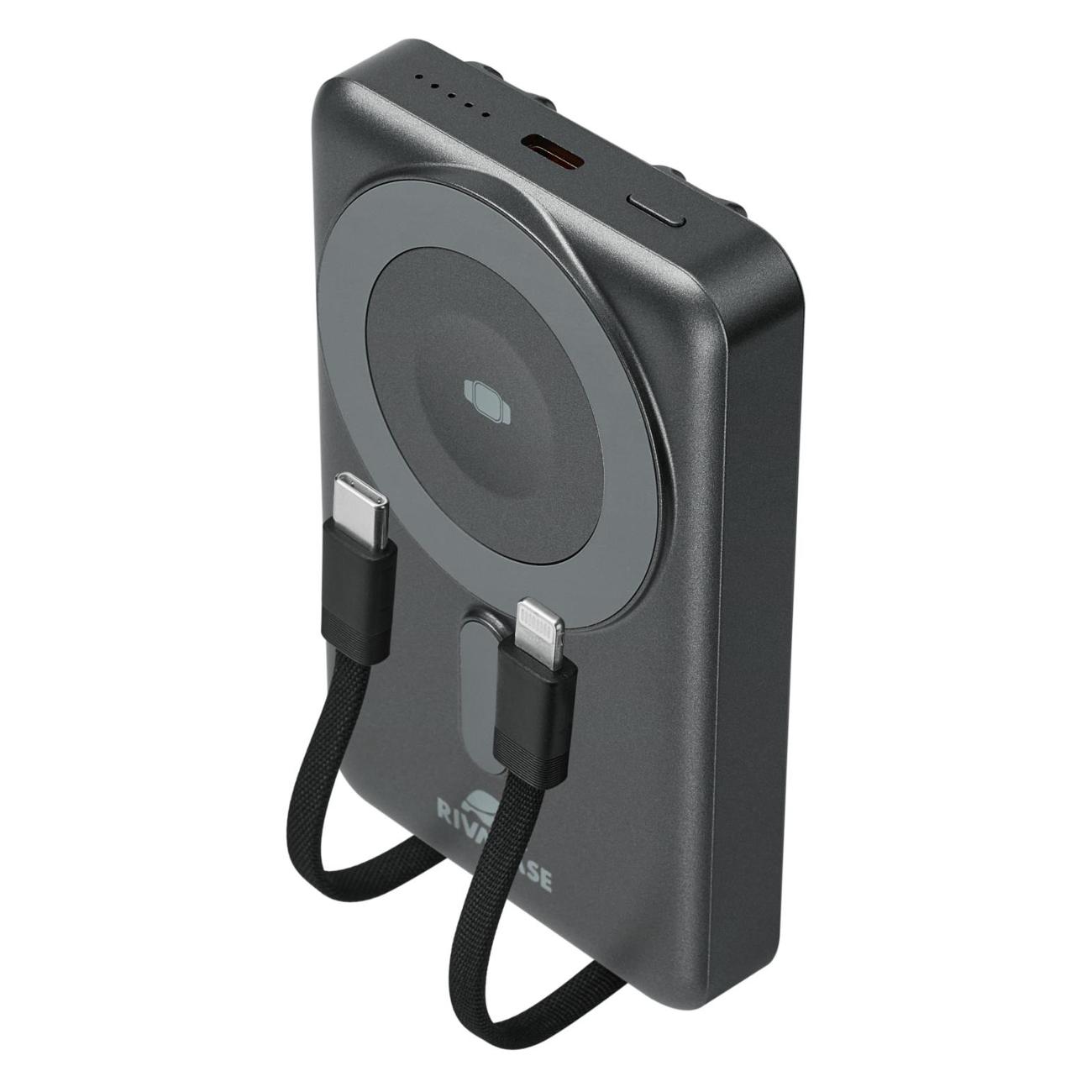 Внешний аккумулятор MagSafe RIVACASE VA2608 10000 мАч 15Вт + QC/PD225Вт + зарядка Apple Watch