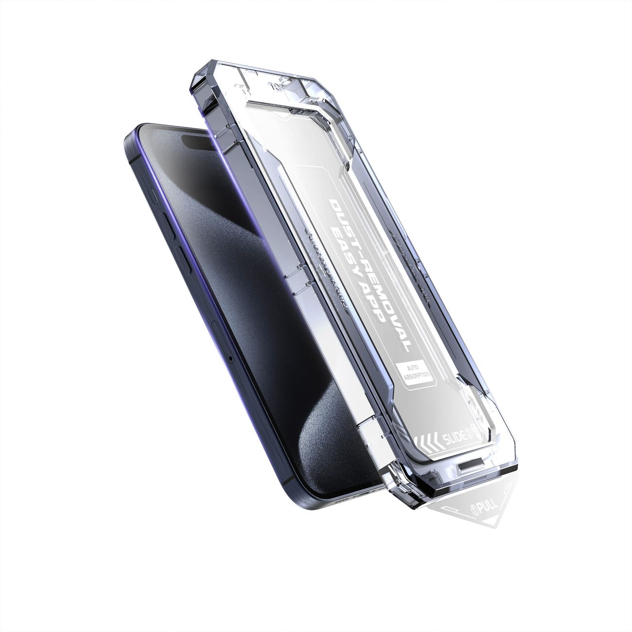 Защитное стекло ELFY с аппликатором Anti-Dust для iPhone 16 Pro фото
