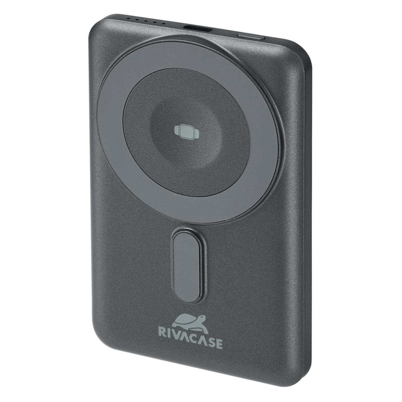 Внешний аккумулятор MagSafe RIVACASE VA2607 5000 мАч 15Вт + QC/PD225Вт + зарядка Apple Watch фото