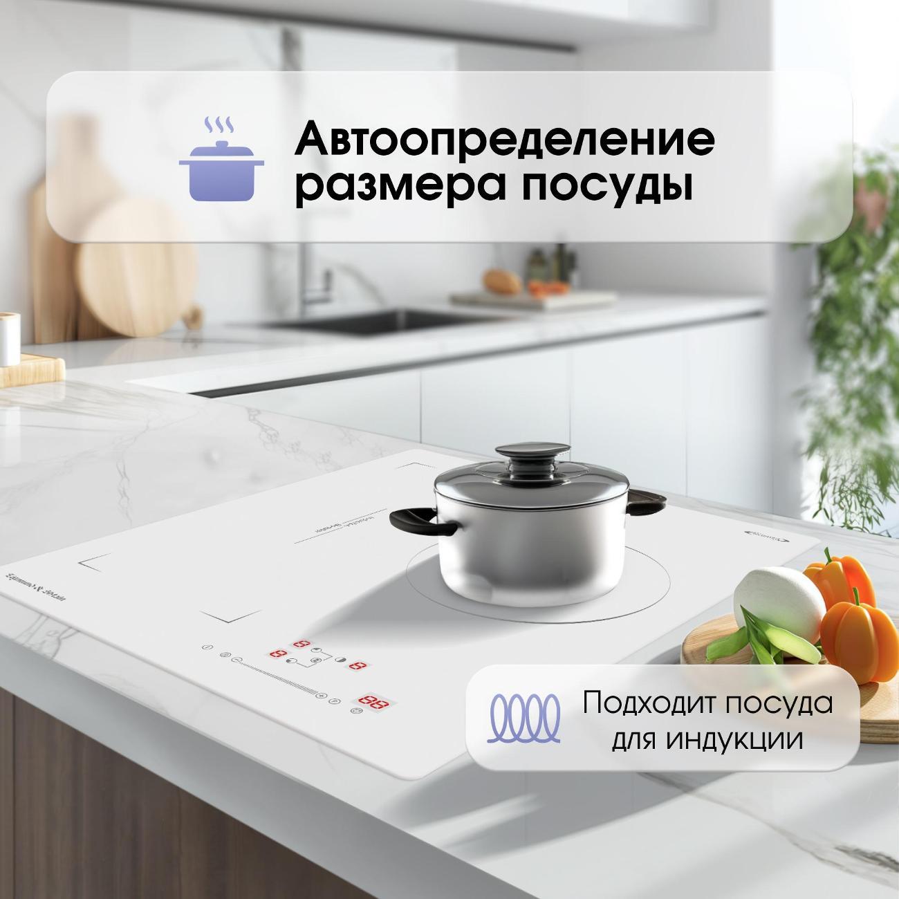 Встраиваемая индукционная панель независимая Zigmund & Shtain CI 49.4 W