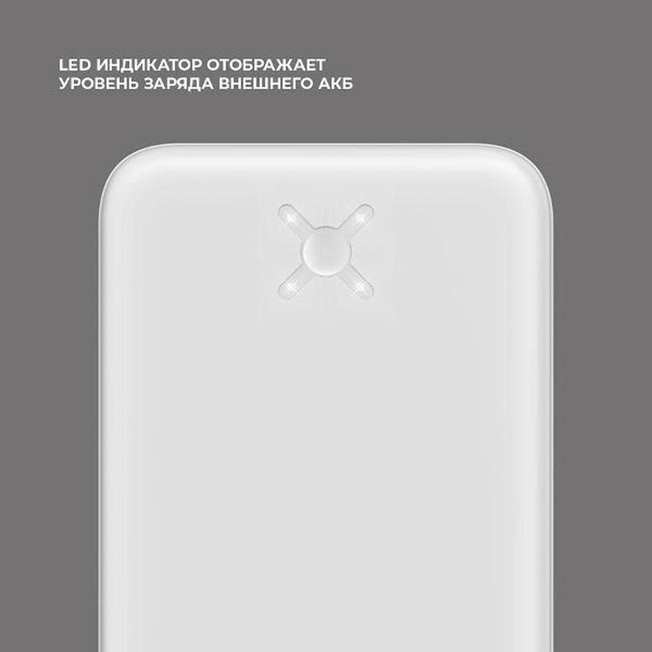 Внешний аккумулятор Deppa NRG Power 20000 mAh (33678) белый