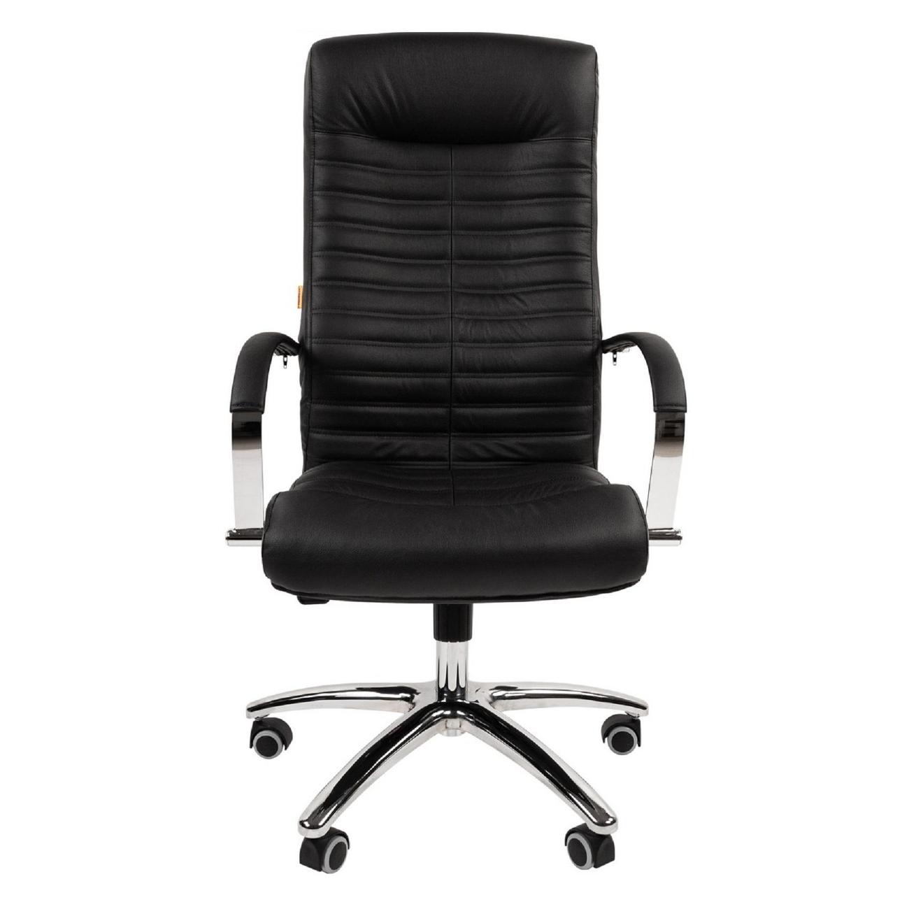 Кресло компьютерное Chairman 480 кожа/экокожа черный