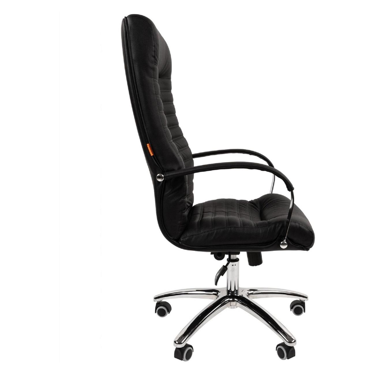 Кресло компьютерное Chairman 480 кожа/экокожа черный