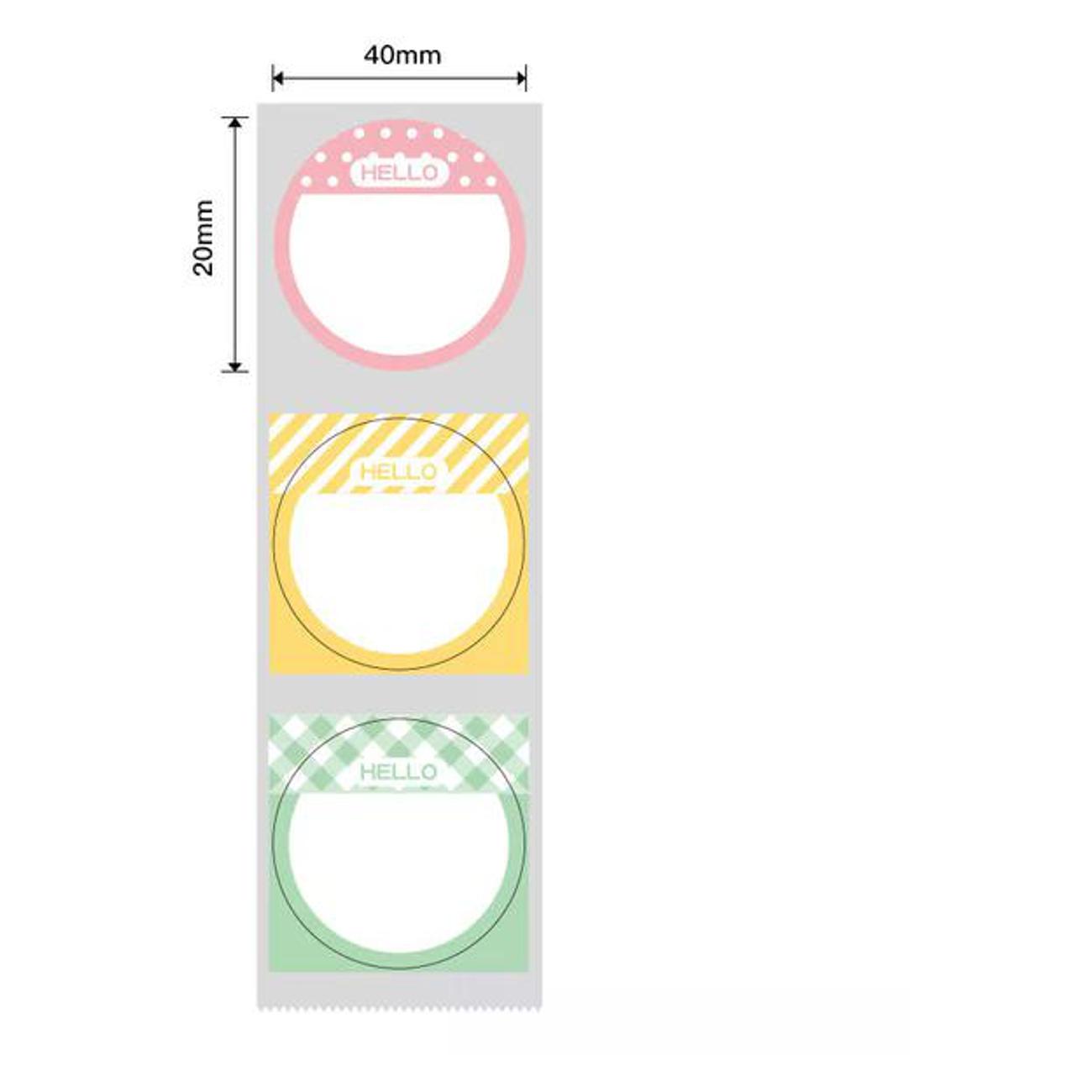 Термоэтикетка NIIMBOT T31*31-220 Hello цветная