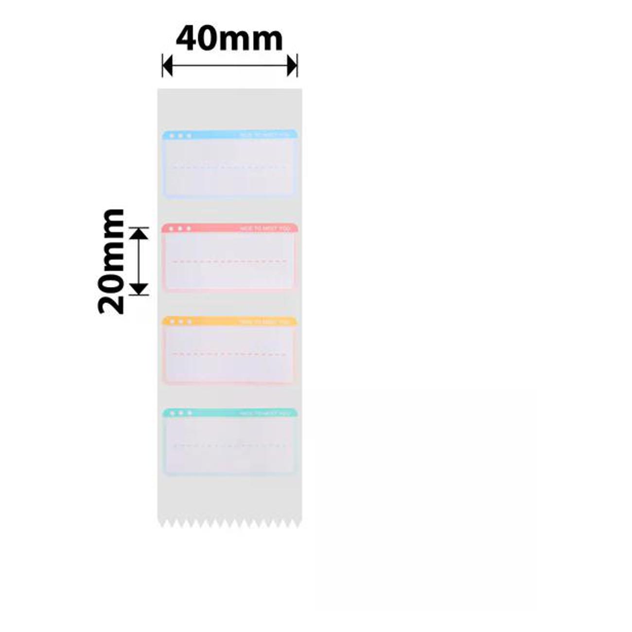 Термоэтикетка NIIMBOT T40*20-320 Meeting You цветная