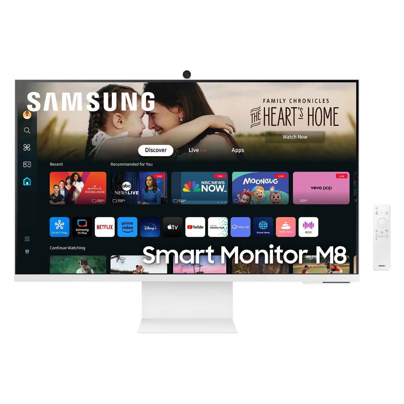 Монитор Samsung Smart M8 M80D S32DM801UI 32"/VA/3840x2160/60Гц/белый