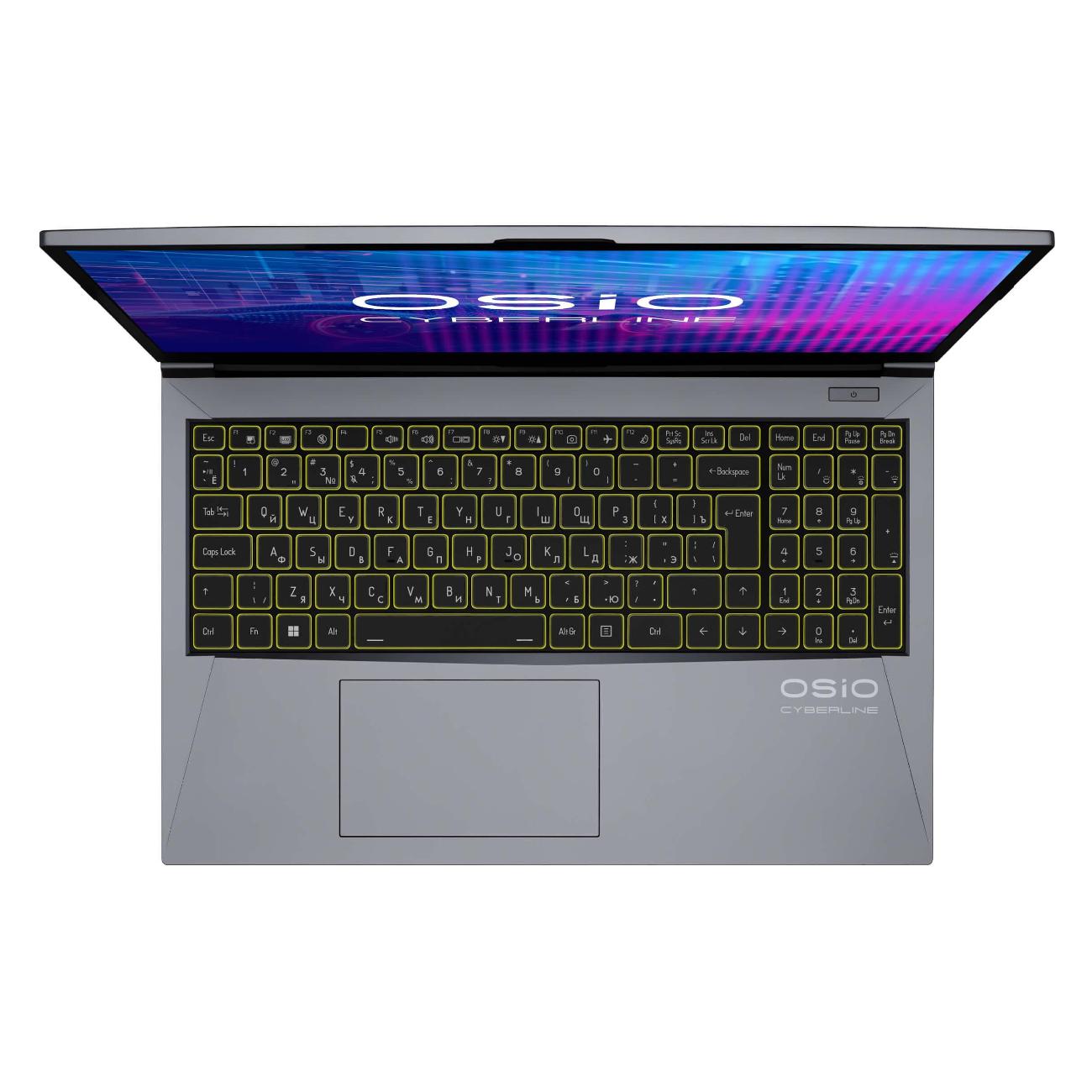 Ноутбук игровой OSiO CyberLine С150i-004/15,6"/i5-12600H/RTX 2050 4Gb/16/512/Titan/No OS