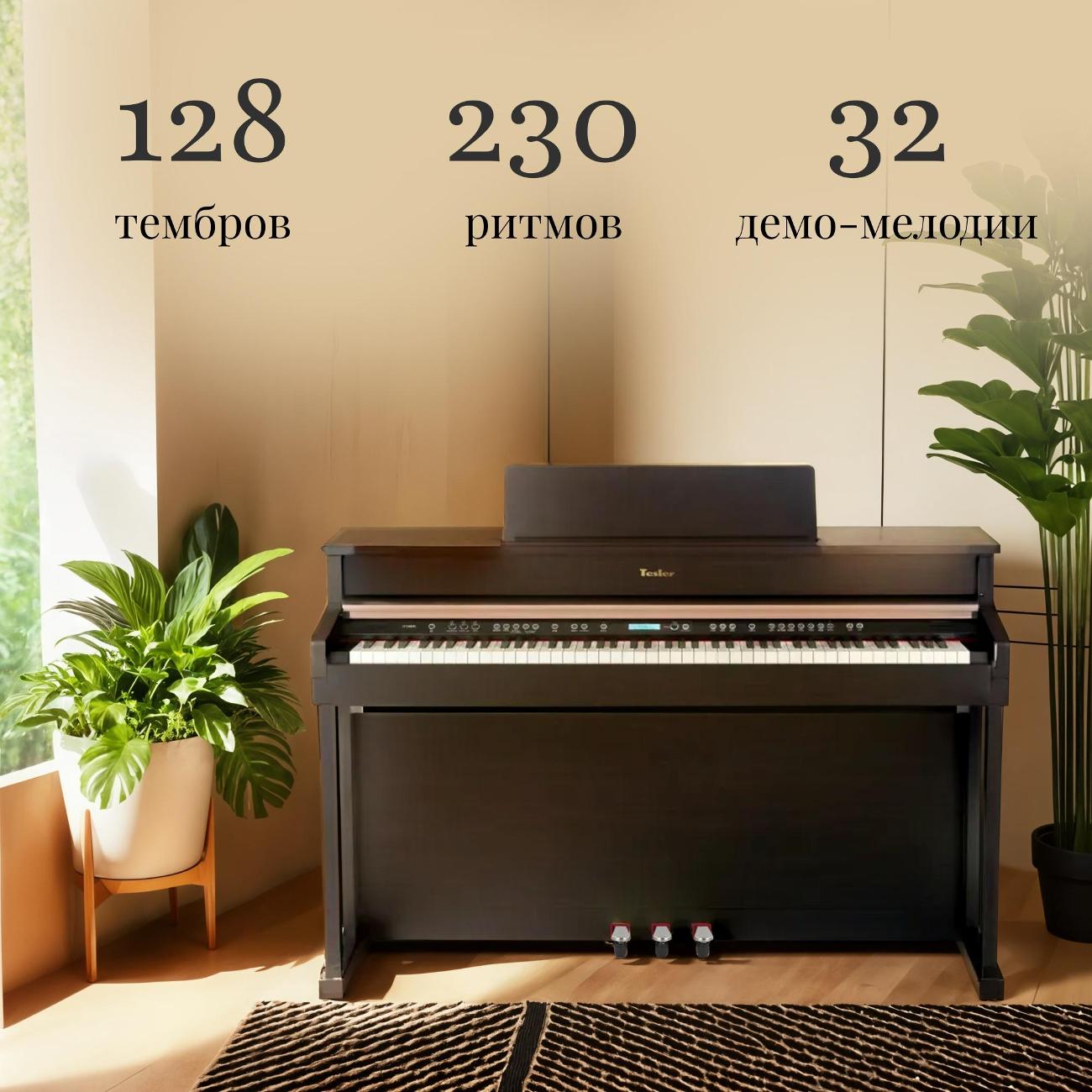 Цифровое пианино Tesler STZ-8870 Rosewood