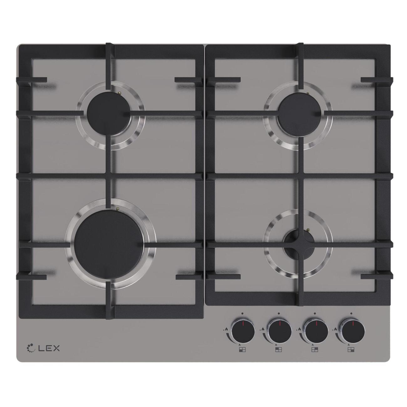 Встраиваемая газовая панель независимая LEX GVS 642-1 IX фото