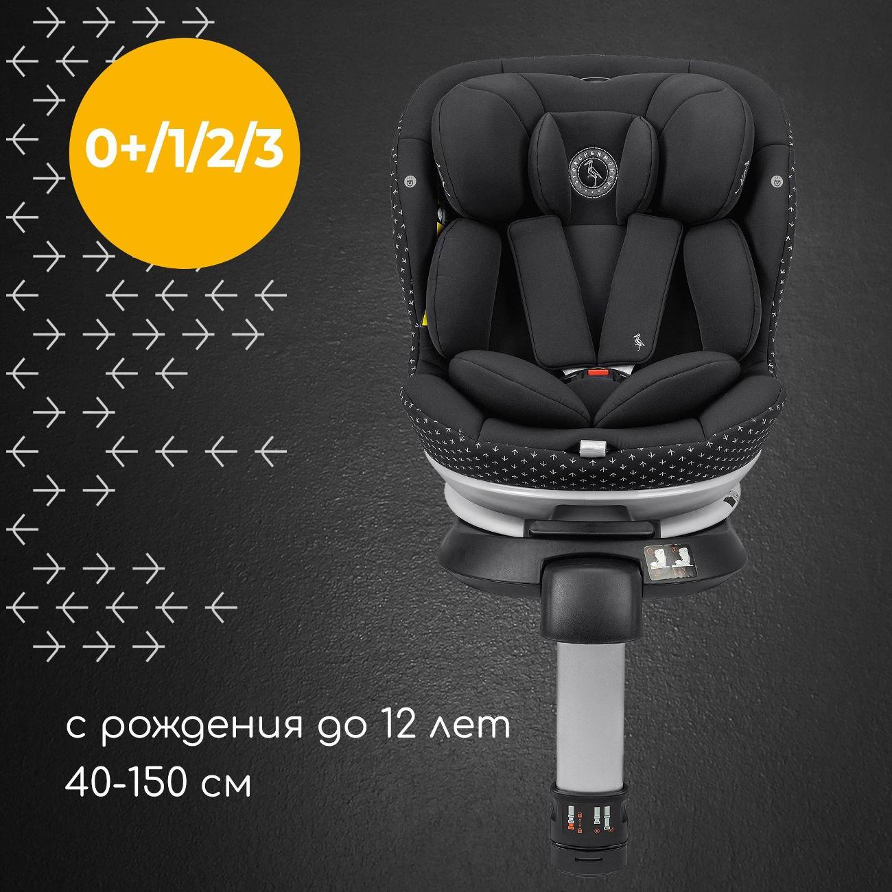 Детское автокресло Storchenmuhle Niki Complete Onyx, черный