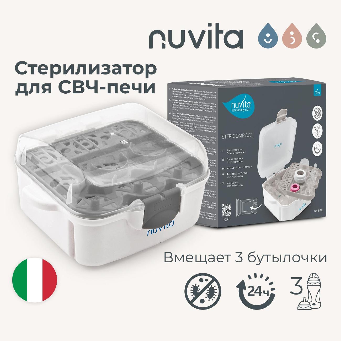Стерилизатор для бутылочек Nuvita 1085 Stericompact sterilizer