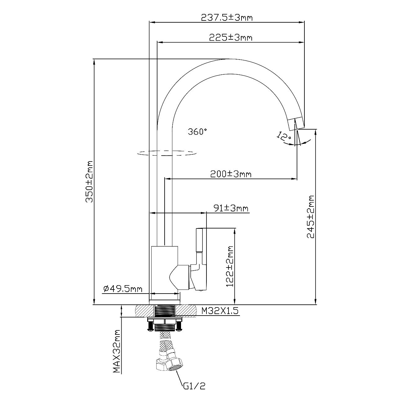 Смеситель Oasis L1008МG