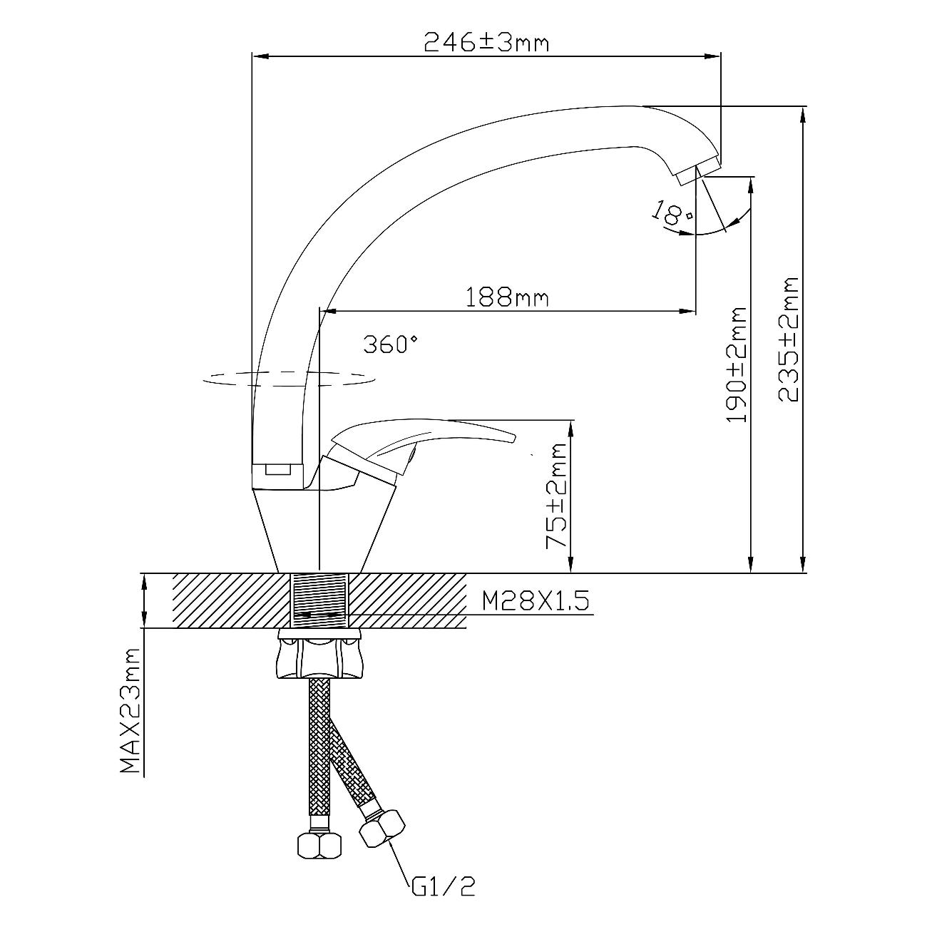 Смеситель Oasis L1010GМ