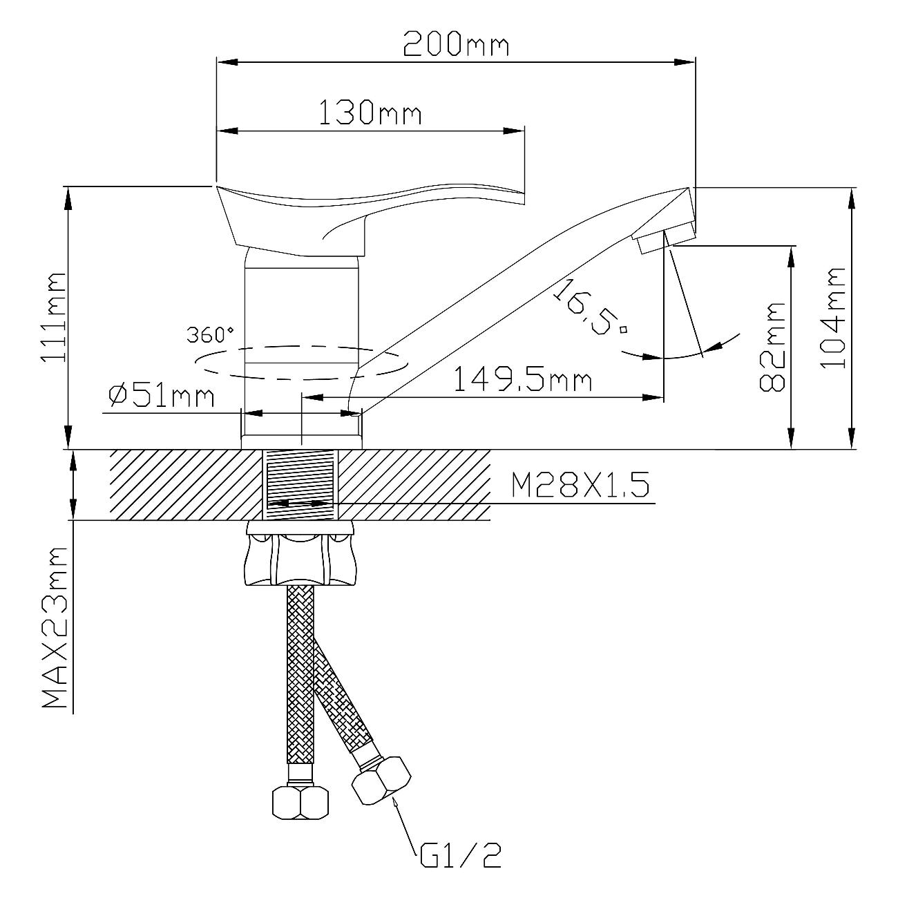 Смеситель Oasis L3019МG Del