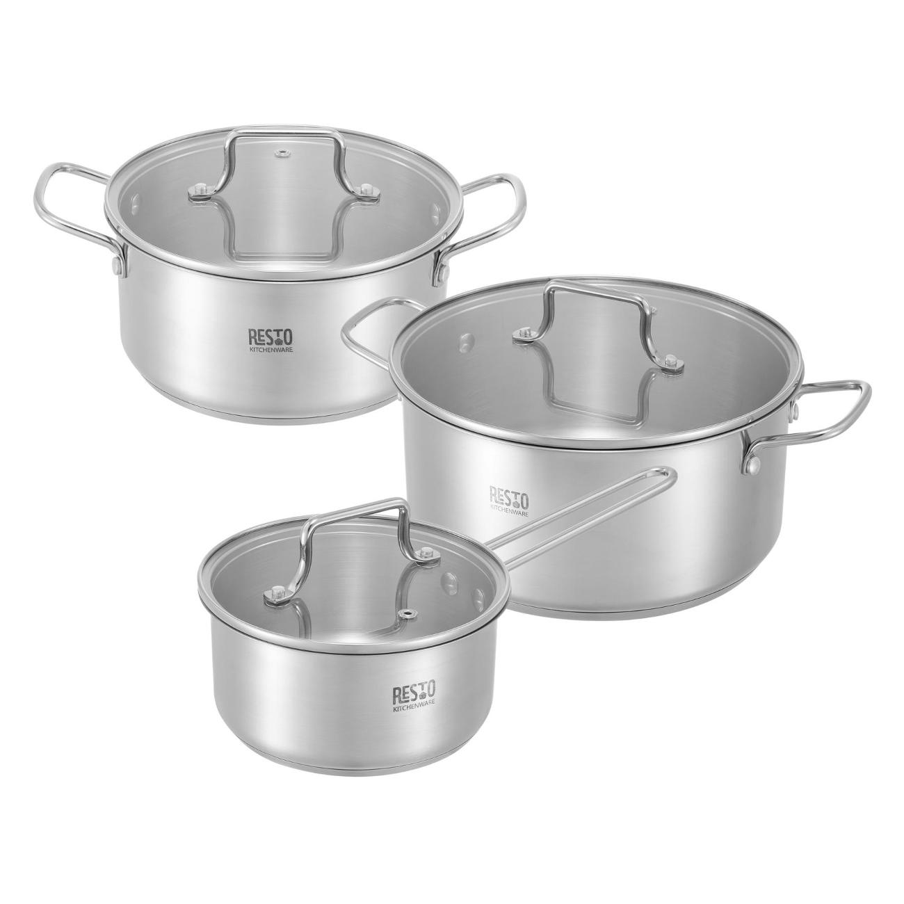 Набор посуды (нержавейка) Resto Cookware set, 6 предметов фото